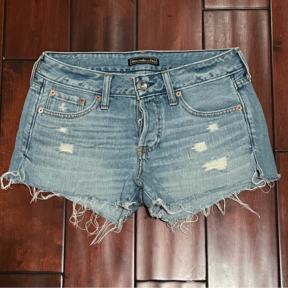 Abercrombie & Fitch Mid-rise Denim Short